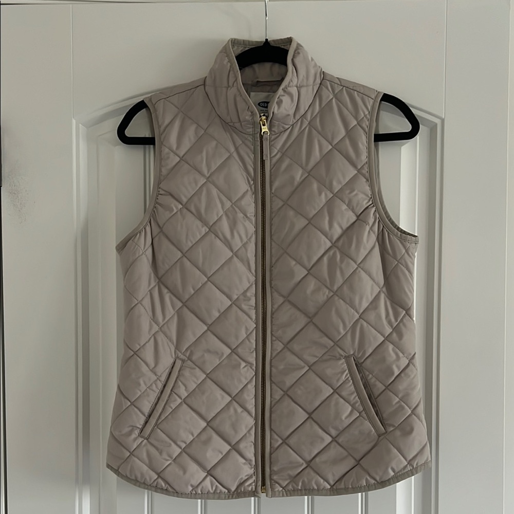 OLD NAVY Quilted Tan Vest